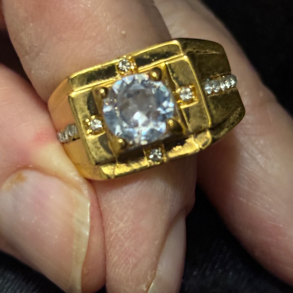 GOLD PLATED/
RING- VINTAGE STYLE - Picture 4 of 16